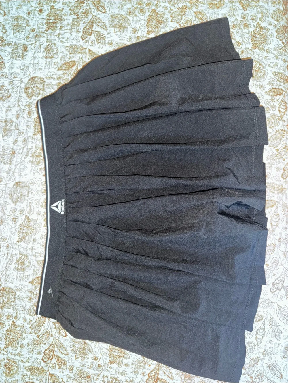 Reebok Black Pleated Tennis Mini Skirt
